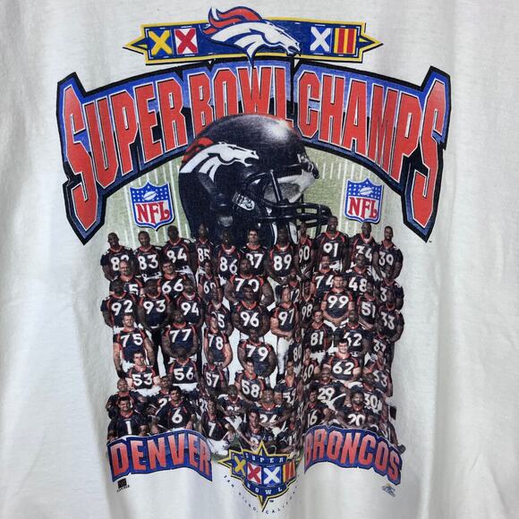 Vintage 1998 Denver Broncos Starter NFL Super Bowl T-shirt - Picture 6 of 6